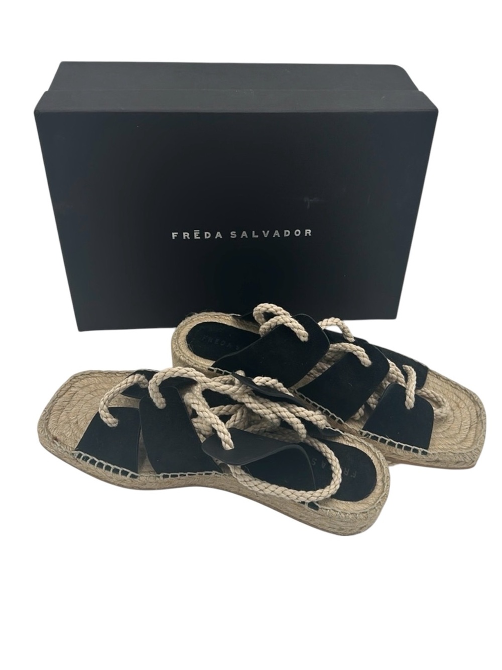 Freda Salvador Women's Lucy Espadrille Ankle Tie Sandals Size 9 with Box - Picture 3 of 7